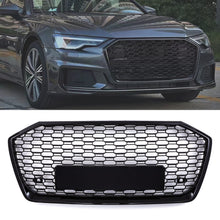 Griglia Anteriore a Nido d'Ape Stile RS6 Nero Lucido Audi A6 C8 19-24