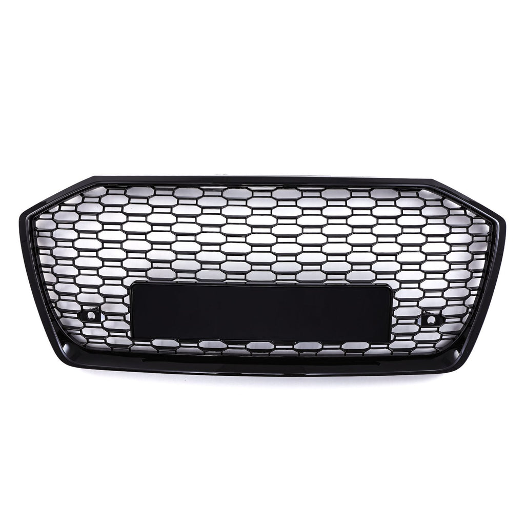 Griglia Anteriore a Nido d'Ape Stile RS6 Nero Lucido Audi A6 C8 19-24 - foto 7