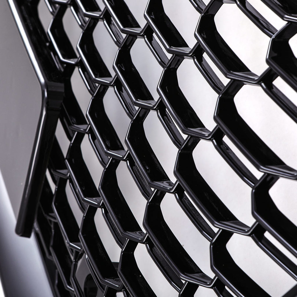 Griglia Anteriore a Nido d'Ape Stile RS6 Nero Lucido Audi A6 C8 19-24 - foto 5