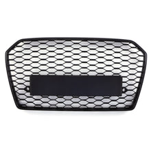 Griglia Anteriore a Nido d'Ape Stile RS6 Senza Logo Nero Lucido Audi A6 C7.5 16-18 - foto 2