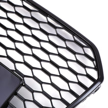 Griglia Anteriore a Nido d'Ape Stile RS6 Senza Logo Nero Lucido Audi A6 C7.5 16-18 - foto 9