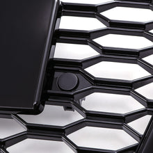 Griglia Anteriore a Nido d'Ape Stile RS6 Senza Logo Nero Lucido Audi A6 C7.5 16-18 - foto 4