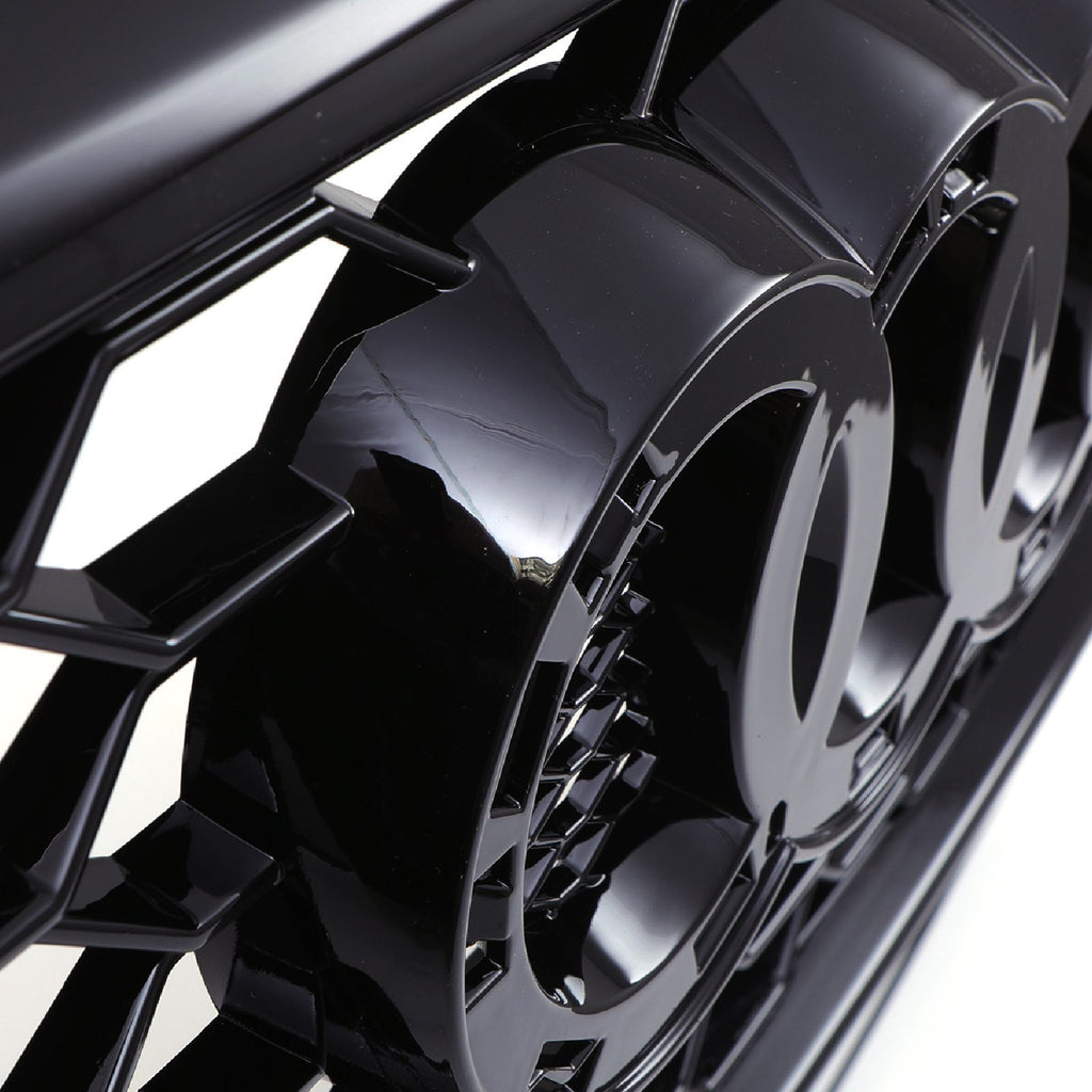 Griglia Anteriore a Nido d'Ape Stile RS6 Nero Opaco Audi A6 C7.5 16-18 - foto 8