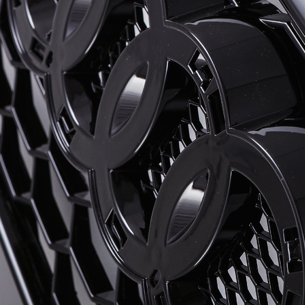 Griglia Anteriore a Nido d'Ape Stile RS6 Nero Opaco Audi A6 C7.5 16-18 - foto 7