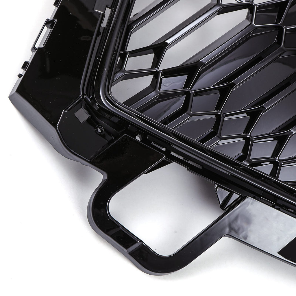 Griglia Anteriore a Nido d'Ape Stile RS4 Nero Lucido Audi A4 B9.5 2021+ - foto 3