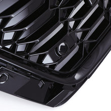 Griglia Anteriore a Nido d'Ape Stile RS4 Nero Lucido Audi A4 B9.5 2021+ - foto 6
