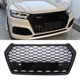 Griglia Anteriore a Nido d'Ape Stile RSQ5 Nero Lucido Audi Q5 FY 17-20