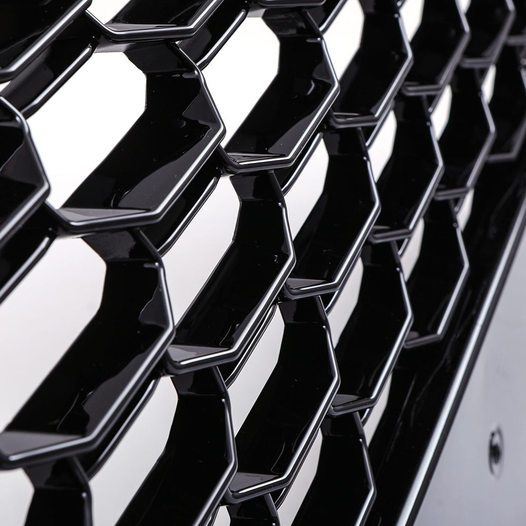 Griglia Anteriore a Nido d'Ape Stile RSQ5 Nero Lucido Audi Q5 FY 17-20 - foto 6