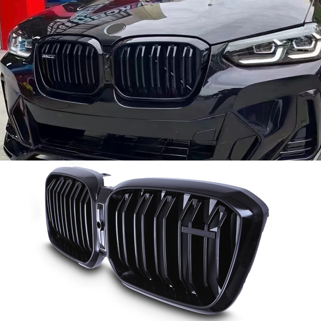 Griglia Anteriore Stile X4M Nero Lucido BMW X4 G02 LCI Facelift 22+