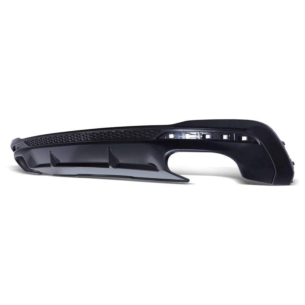 Diffusore Posteriore Stile S4 Nero Lucido Audi A4 B9.5 2021+ - foto 4
