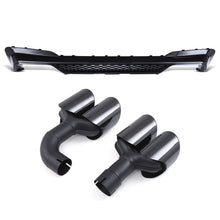 Diffusore Posteriore Stile X3M con Terminali Nero Lucido BMW X3 20i 30i G01 Pre-LCI 17-21 - foto 4