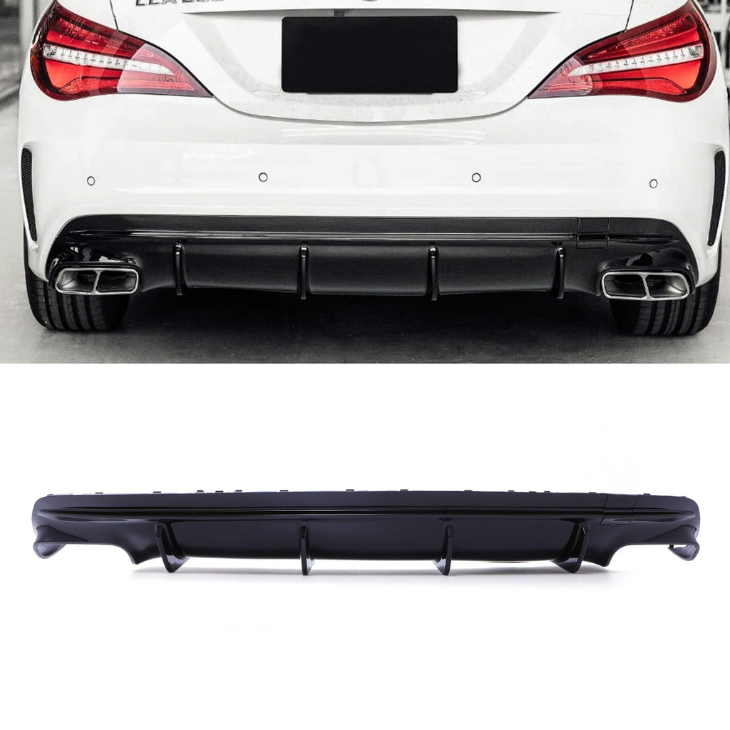 Diffusore Posteriore Stile AMG Nero Lucido Mercedes CLA45