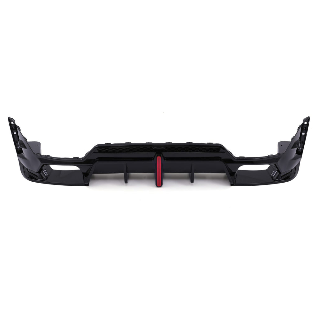 Diffusore Posteriore Nero Lucido con Fanale Pioggia LED BMW Serie 3 G20 LCI 22+ - foto 2