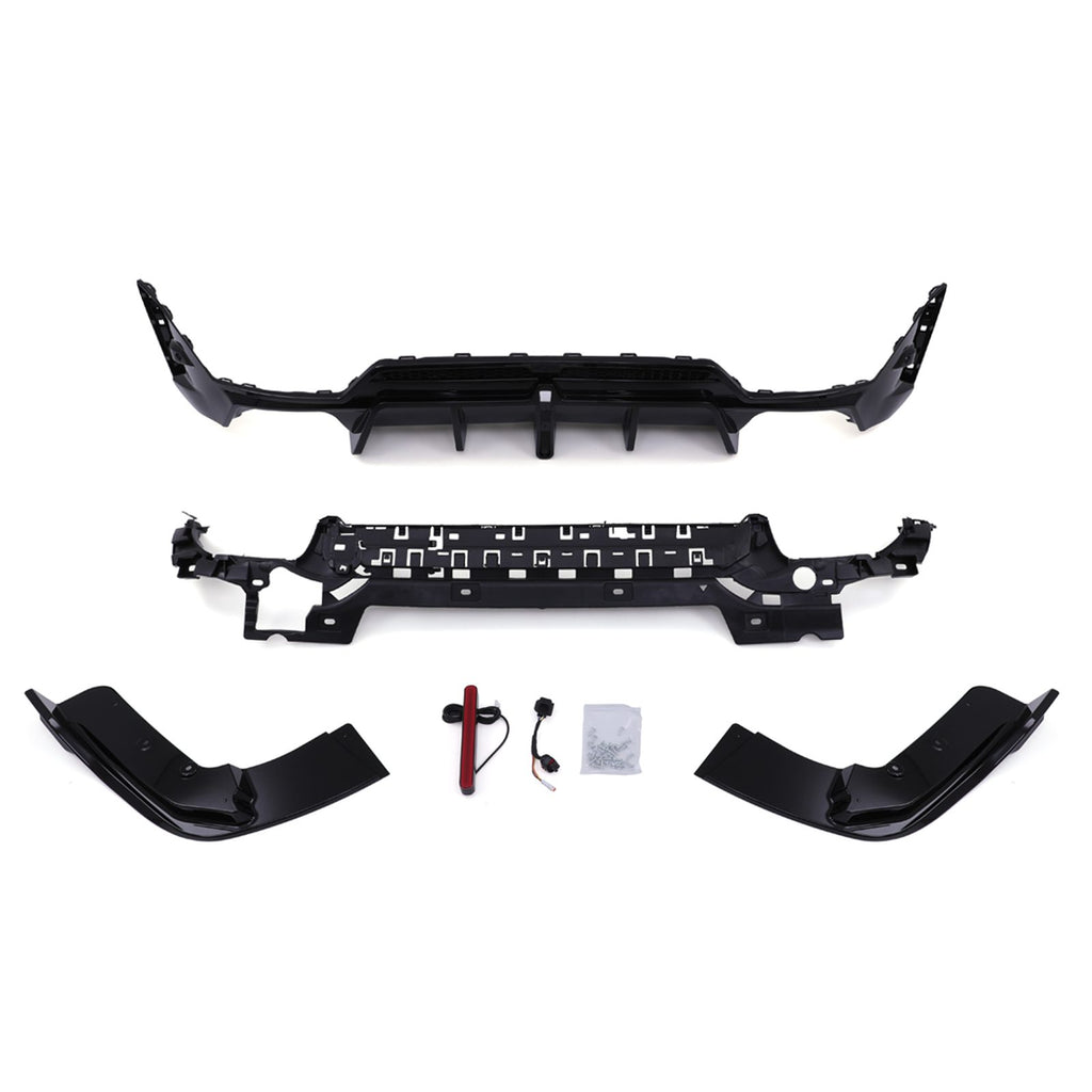 Diffusore Posteriore Nero Lucido con Fanale Pioggia LED BMW Serie 3 G20 LCI 22+ - foto 4