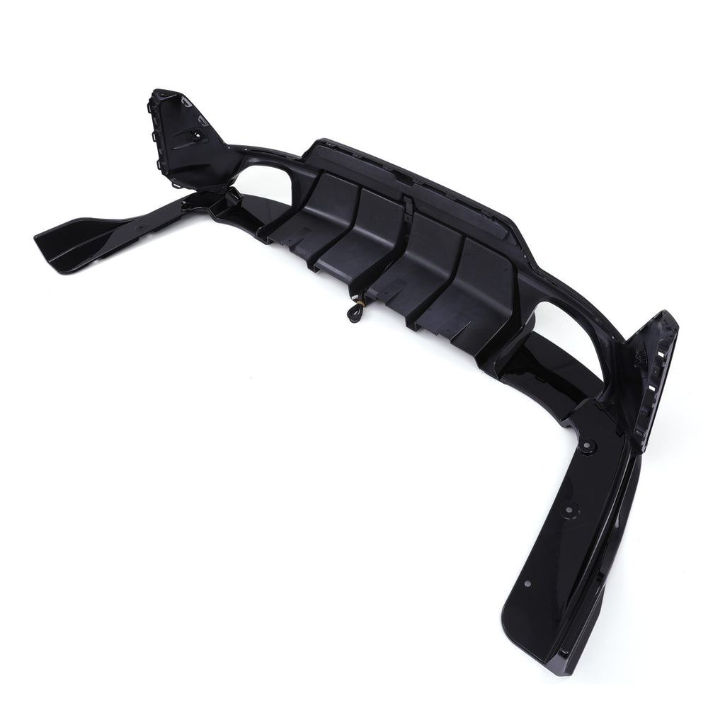 Diffusore Posteriore Nero Lucido Fanale Pioggia Quadrupla Uscita BMW Serie 3 G20 LCI 22+ - foto 4