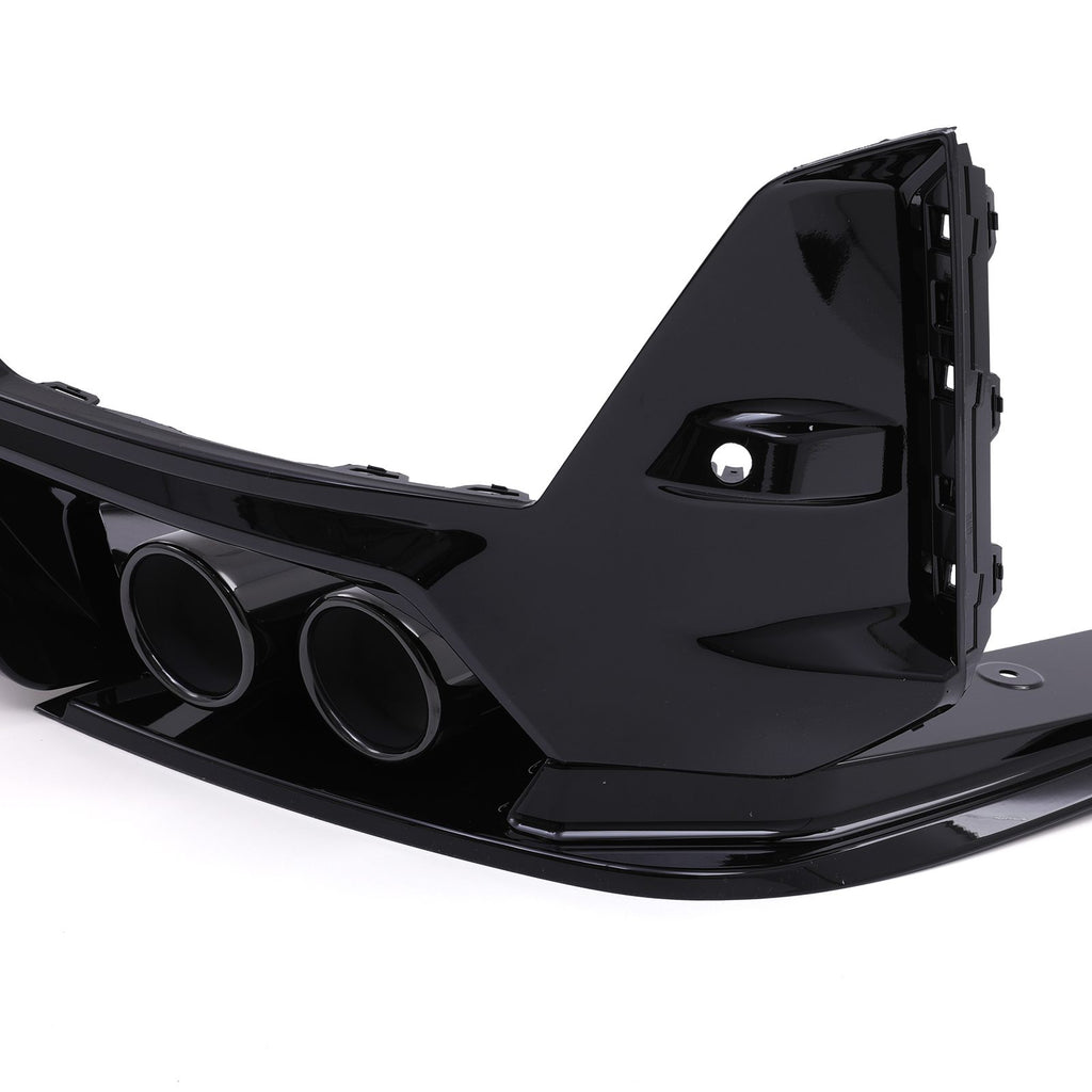 Diffusore Posteriore Nero Lucido Fanale Pioggia Quadrupla Uscita BMW Serie 3 G20 LCI 22+ - foto 8