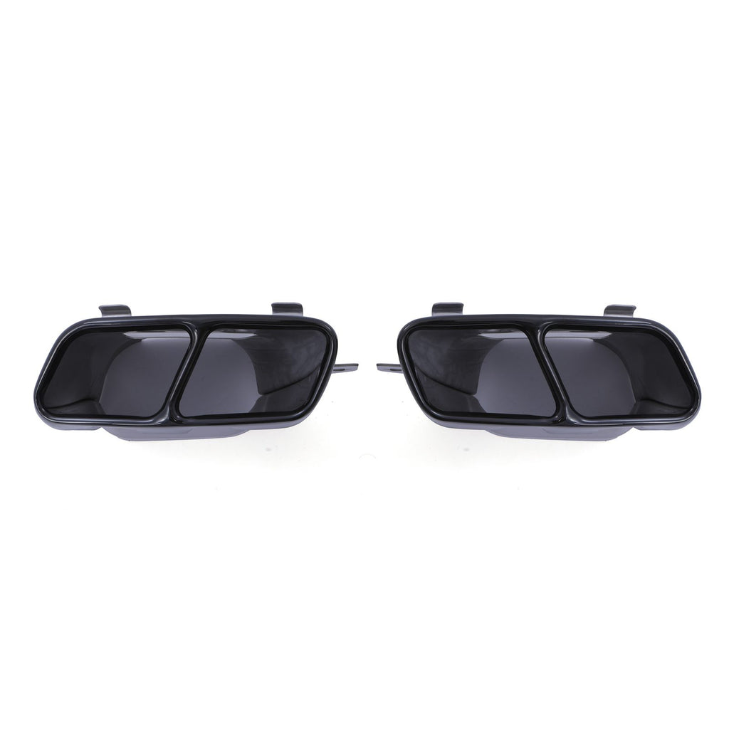 Terminali di Scarico Quad Stile AMG Nero Lucido Mercedes-Benz Classe CLA CLA45 Shooting Brake X117 15-19 - foto 6