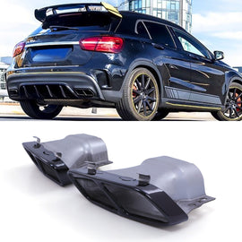 Terminali di Scarico Quad Stile AMG Nero Lucido Mercedes-Benz Classe GLA GLA45 SUV X156 14-20