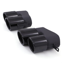 Terminali di Scarico Quad Nero Lucido BMW Serie 3 G20 LCI 22+ - foto 7