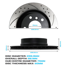 Dischi Freno Posteriori Forati e Baffati 300mm BMW E82 E88 120i 120D 118D - foto 3