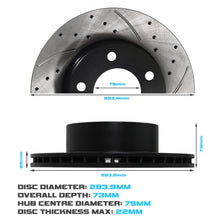 Dischi Freno Anteriori Forati Baffati 284mm BMW Serie 1 E81 E87 116i 118i 2004-2011 - foto 3