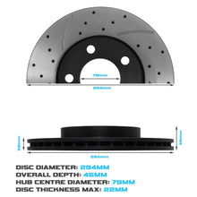 Dischi Freno Anteriori Ventilati 294mm Mini R60 R61 Paceman 1.6 Cooper All4 10+ - foto 3