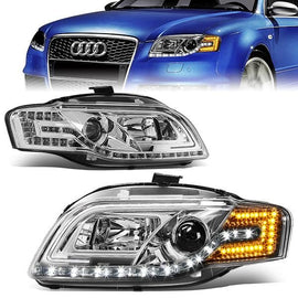 Fari Anteriori LED SK-Import Cromati Audi A4 B7 e S4 B7