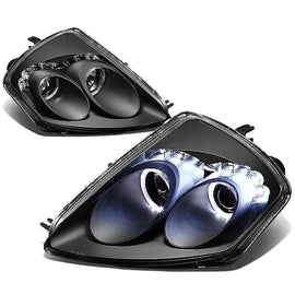 Fari Anteriori LED SK-Import Neri Mitsubishi Eclipse D40 con Anello LED - foto 2