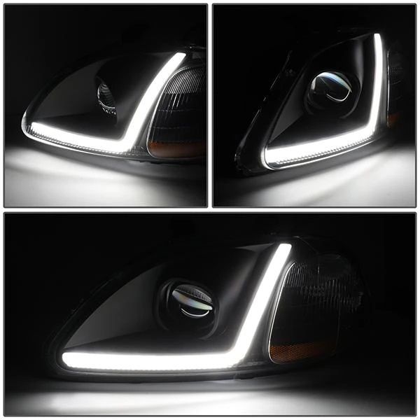 Fari Anteriori LED SK-Import Neri Honda Civic EK EJ Pre Facelift Phase 1 - foto 3