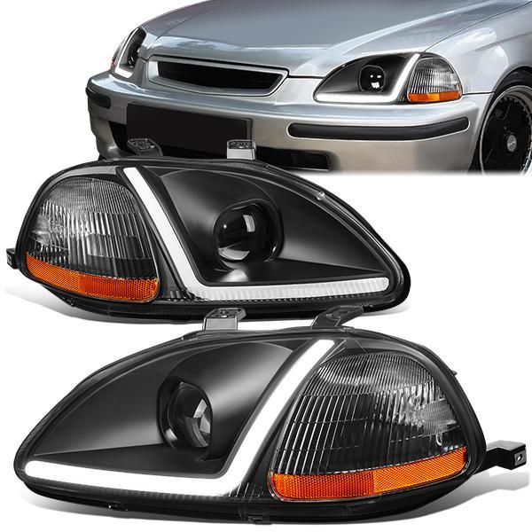 Fari Anteriori LED SK-Import Neri Honda Civic EK EJ Pre Facelift Phase 1