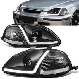Fari Anteriori LED SK-Import Neri Honda Civic EK EJ Pre-Facelift 1996-1998