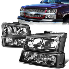 Fari Anteriori con Luce Paraurti SK-Import Neri Chevrolet Avalanche e Silverado