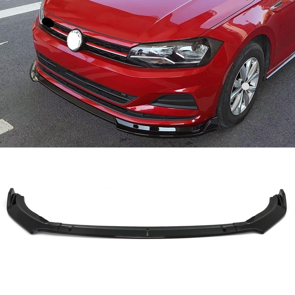Splitter Anteriore Nero Lucido Volkswagen Polo MK6 18+