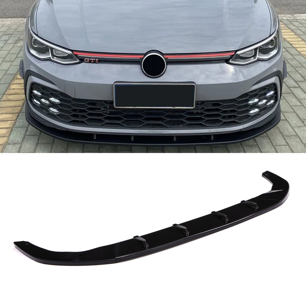 Splitter Anteriore Nero Lucido VW Golf MK8 GTI/R/R-Line 20+