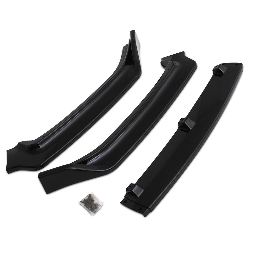 Splitter Anteriore Nero Lucido VW Polo 6R 6C Mk5 09-17 - foto 3