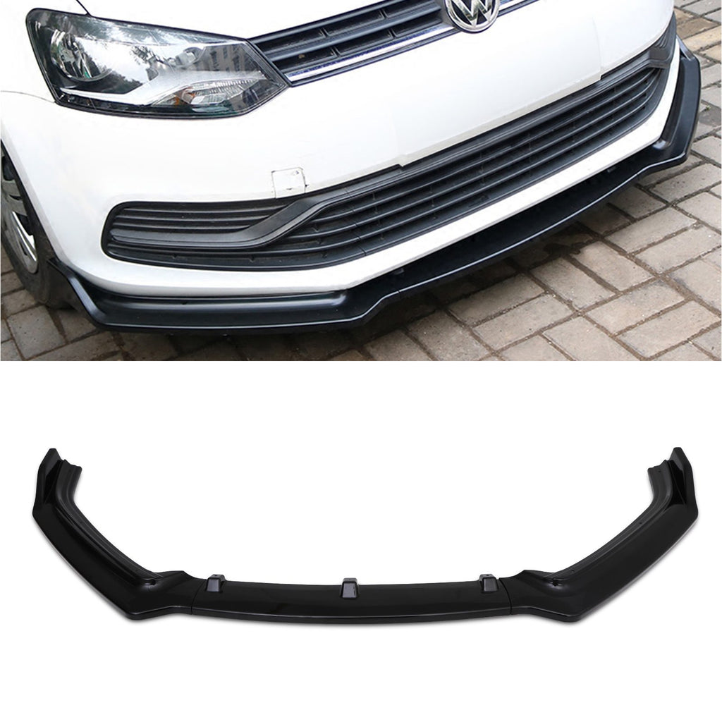 Splitter Anteriore Nero Lucido VW Polo 6R 6C Mk5 09-17