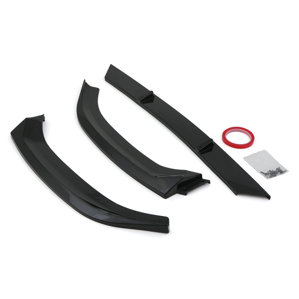 Splitter Anteriore Nero Lucido Audi A3 8V S-Line 17-20 - foto 4
