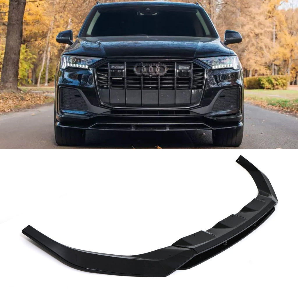 Splitter Anteriore Nero Lucido Audi Q7 SQ7 S-Line 2020+