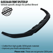 Splitter Anteriore Nero Lucido Audi Q7 SQ7 S-Line 2020+ - foto 4