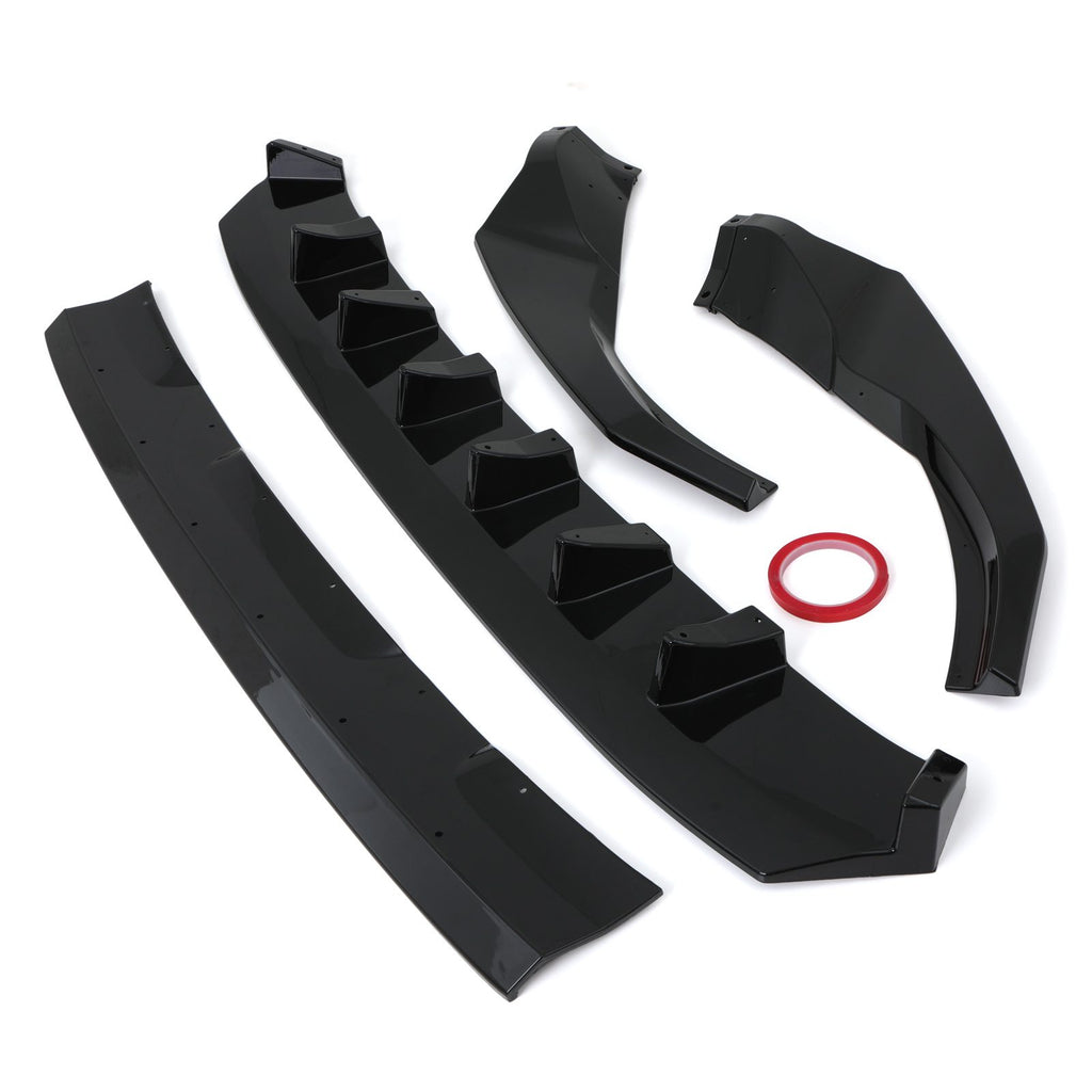 Splitter Lip Anteriore Nero Lucido Audi Q8 18-23 - foto 3