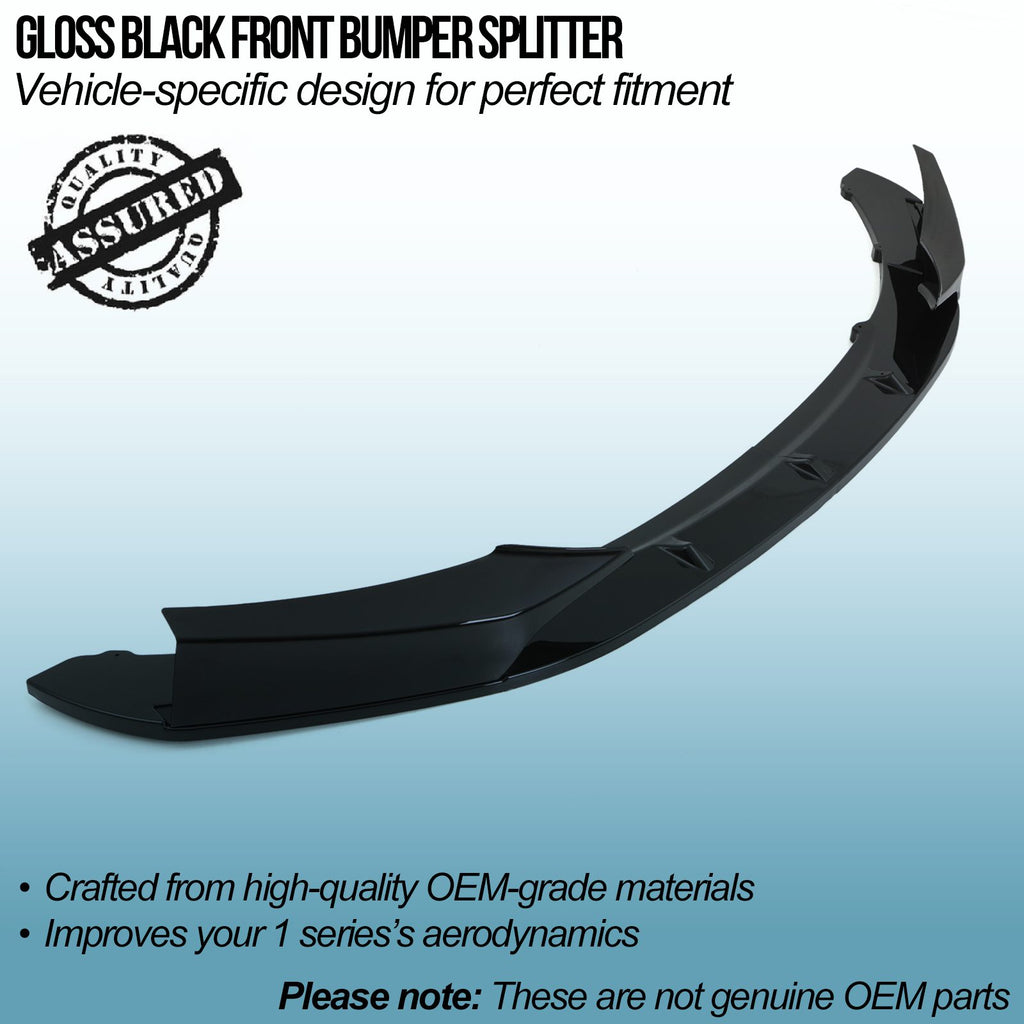 Splitter Anteriore Nero Lucido BMW Serie 1 F20 F21 12-15 - foto 2