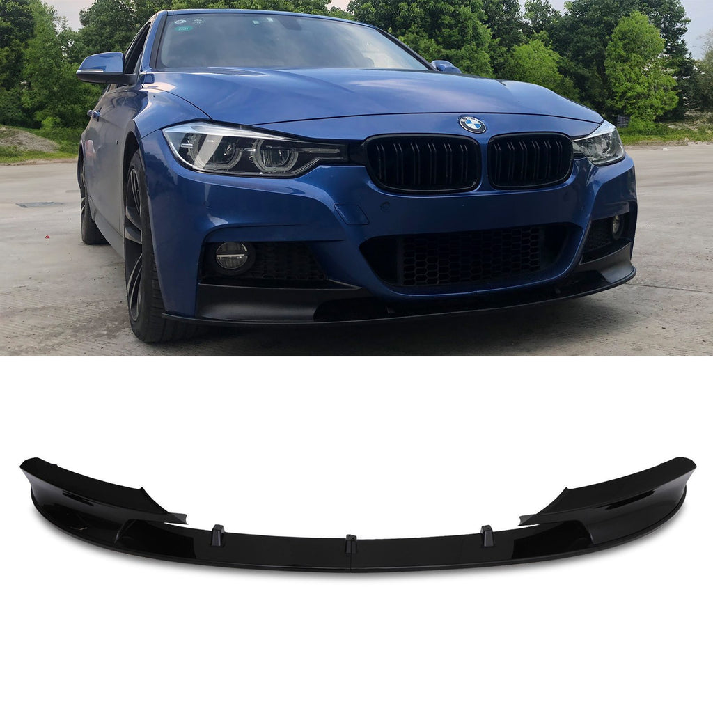 Splitter Anteriore Nero Lucido BMW Serie 3 F30 M Sport 12-18 - foto 4