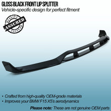 Splitter Anteriore Nero Lucido BMW X5 F15 14-18 - foto 2