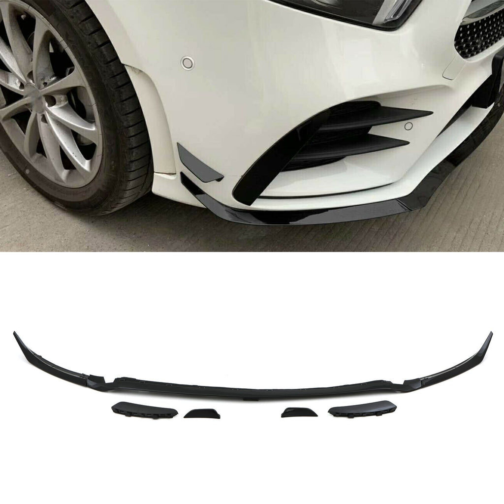 Kit Splitter con Prese d'Aria e Canard Nero Lucido Mercedes Benz Classe A W177 18+
