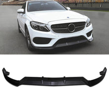 Splitter Lip Anteriore Nero Lucido Mercedes Benz Classe C W205 15-18