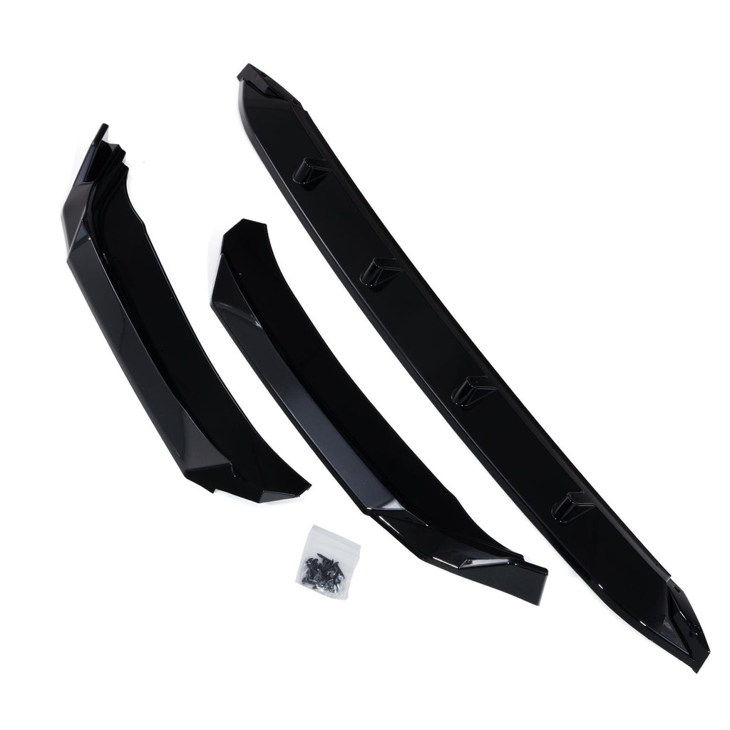 Splitter Anteriore 3 Pezzi Stile R-Line Nero Lucido VW Arteon Facelift 2020-2024 - foto 3
