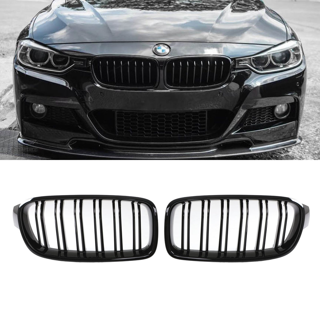 Calandra Doppio Rene Nero Lucido BMW Serie 3 F30 F31 12-19