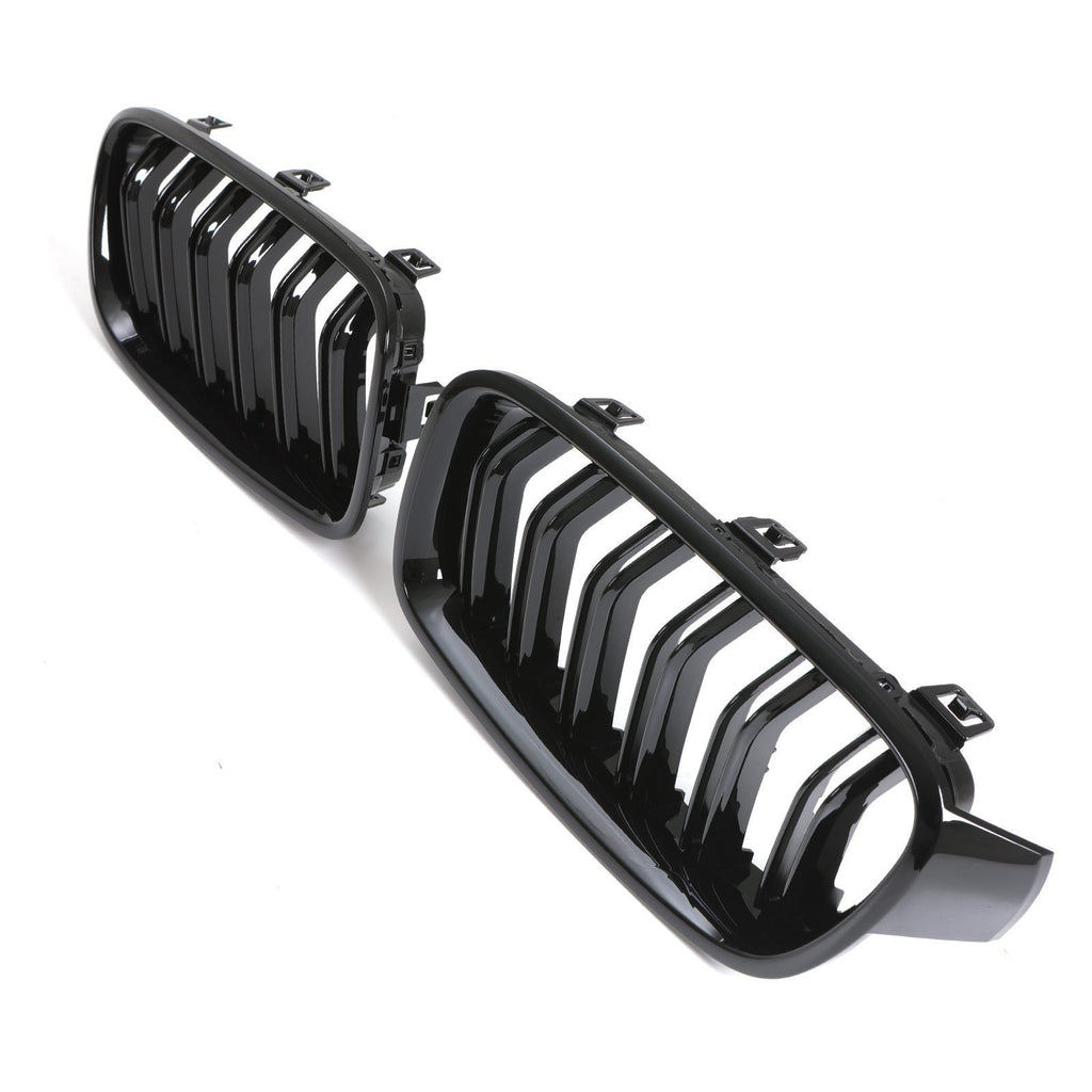 Calandra Doppio Rene Nero Lucido BMW Serie 3 F30 F31 12-19 - foto 3