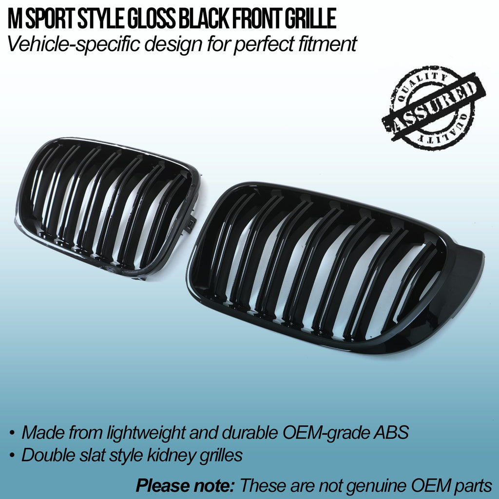 Griglia Anteriore Stile M Sport Nero Lucido BMW X3 F25 Facelift 14-17 - foto 2
