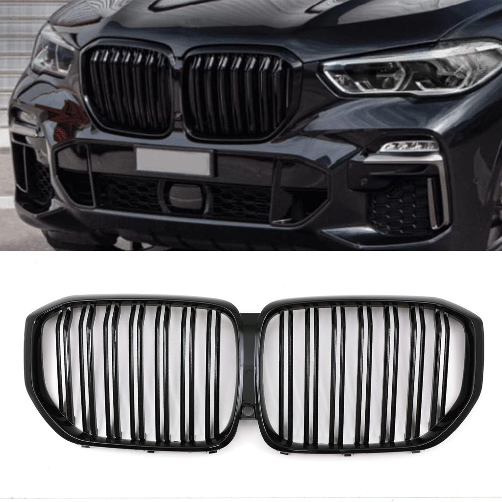 Griglia Anteriore a Doppia Lamella Nera Lucida BMW X5 G05 19+